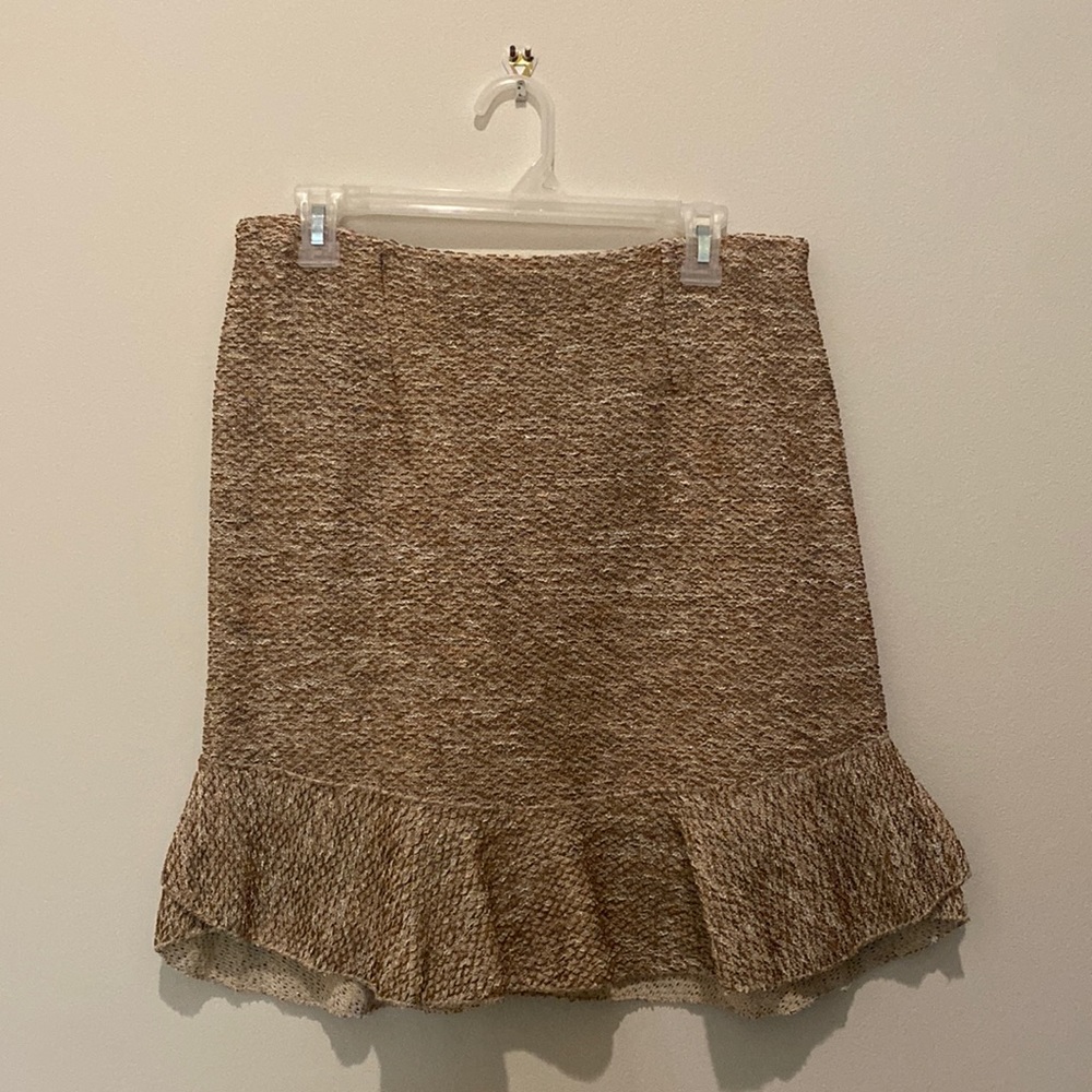 ASOS design tweed ruffle skirt